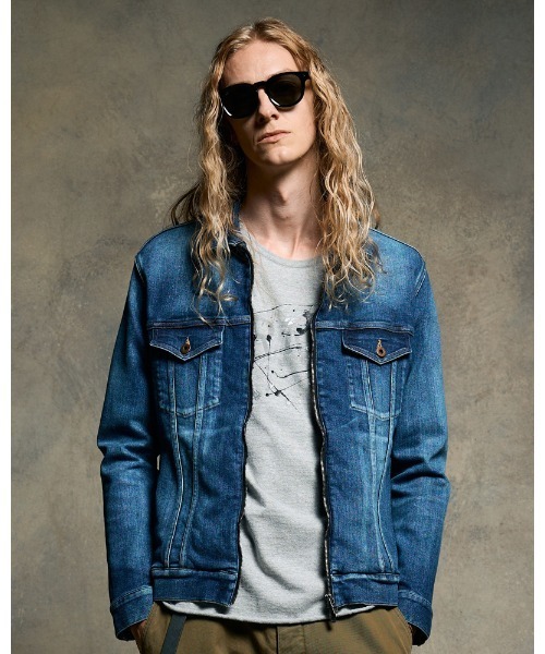wjk（ダヴルジェイケイ）の「denim zip blouson（ブルゾン・メンズ・ブルー系その他/ライトグレー/ライトブルー・SMALL/MEDIUM/LARGE/X-LARGE）」の3枚目の写真