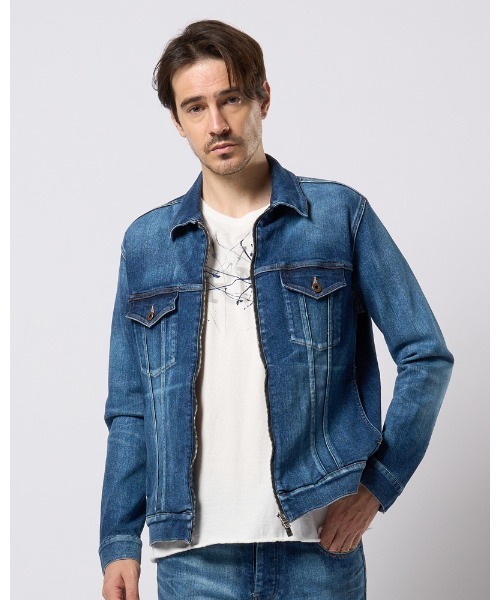 wjk（ダヴルジェイケイ）の「denim zip blouson（ブルゾン・メンズ・ブルー系その他/ライトグレー/ライトブルー・SMALL/MEDIUM/LARGE/X-LARGE）」の7枚目の写真