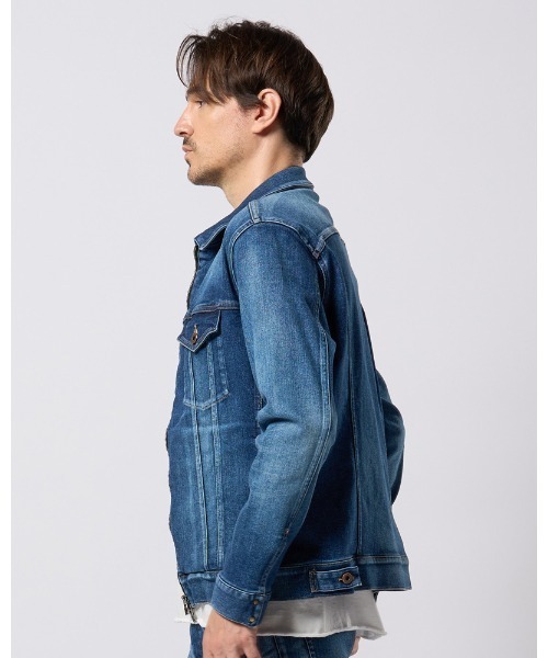wjk（ダヴルジェイケイ）の「denim zip blouson（ブルゾン・メンズ・ブルー系その他/ライトグレー/ライトブルー・SMALL/MEDIUM/LARGE/X-LARGE）」の8枚目の写真