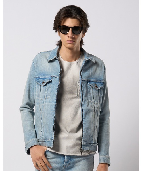 wjk（ダヴルジェイケイ）の「denim zip blouson（ブルゾン・メンズ・ブルー系その他/ライトグレー/ライトブルー・SMALL/MEDIUM/LARGE/X-LARGE）」の10枚目の写真
