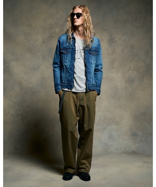 wjk（ダヴルジェイケイ）の「denim zip blouson（ブルゾン・メンズ・ブルー系その他/ライトグレー/ライトブルー・SMALL/MEDIUM/LARGE/X-LARGE）」の14枚目の写真