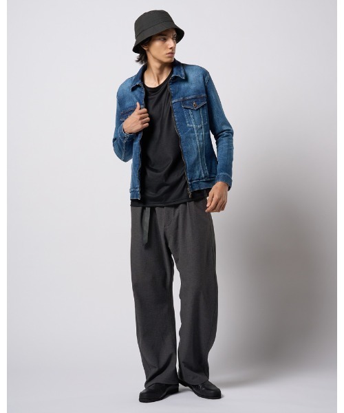 wjk（ダヴルジェイケイ）の「denim zip blouson（ブルゾン・メンズ・ブルー系その他/ライトグレー/ライトブルー・SMALL/MEDIUM/LARGE/X-LARGE）」の15枚目の写真