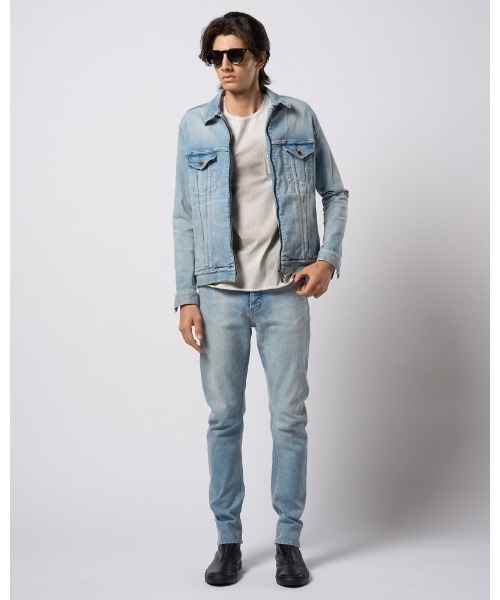 wjk（ダヴルジェイケイ）の「denim zip blouson（ブルゾン・メンズ・ブルー系その他/ライトグレー/ライトブルー・SMALL/MEDIUM/LARGE/X-LARGE）」の16枚目の写真