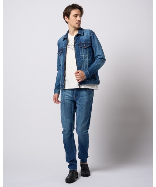 wjk（ダヴルジェイケイ）の「denim zip blouson（ブルゾン・メンズ・ブルー系その他/ライトグレー/ライトブルー・SMALL/MEDIUM/LARGE/X-LARGE）」の21枚目の写真