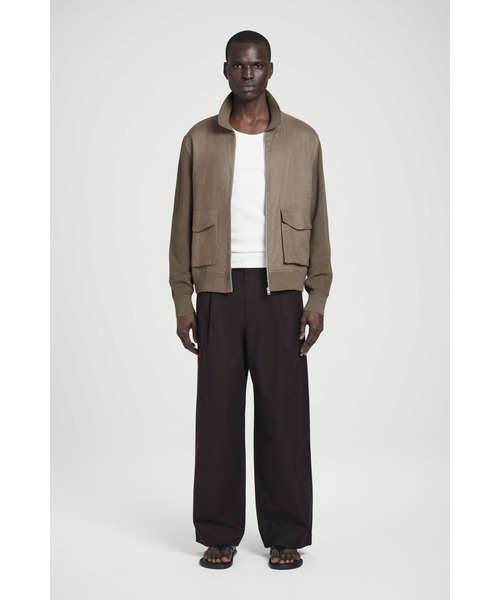 ワイドレッグコットンツイルトラウザーズ（その他パンツ）｜COS（コス