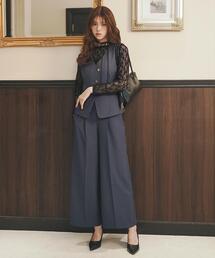 SWINGLE（スウィングル）の「金ボタンノーブルワイドパンツ（その他パンツ）」