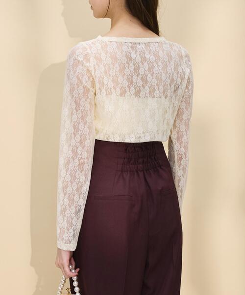 SWINGLE（スウィングル）の「金ボタンノーブルワイドパンツ（その他パンツ・レディース・ダークブルー/ブラック系その他5/ボルドー・MEDIUM/SMALL）」の6枚目の写真