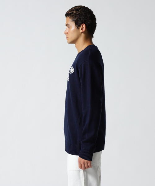 muta marine(ムータ・マリン)の「muta MARINE/ムータ マリン/別注 WAVE CREW KNIT(ニット/セーター・メンズ・ネイビー/ホワイト・L/M/XL)」の17枚目の写真
