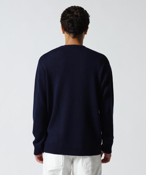 muta marine(ムータ・マリン)の「muta MARINE/ムータ マリン/別注 WAVE CREW KNIT(ニット/セーター・メンズ・ネイビー/ホワイト・L/M/XL)」の18枚目の写真