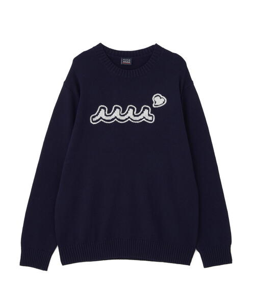 muta marine(ムータ・マリン)の「muta MARINE/ムータ マリン/別注 WAVE CREW KNIT(ニット/セーター・メンズ・ネイビー/ホワイト・L/M/XL)」の22枚目の写真
