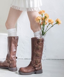 clear | バックルエンジニアロングブーツ［大人 カジュアル 着回し力抜群］≪AW新作≫(ブーツ)