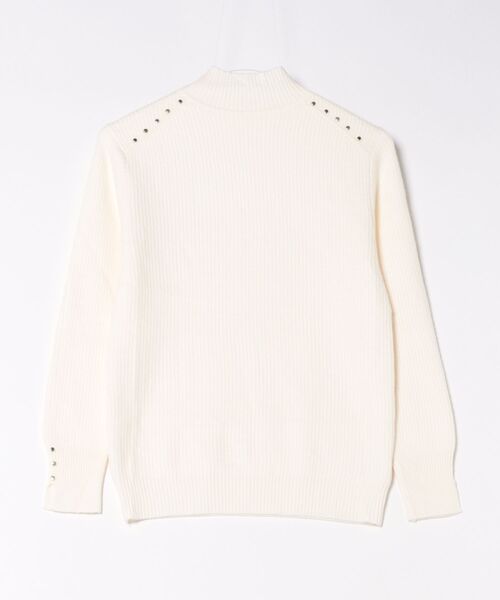 Lace Ladies(レースレディース)の「ハイネック メタル パーツ リブニット プルオーバー(ニット/セーター・レディース・ブラック/アイボリー/ベージュ/ブラウン・FREE)」の15枚目の写真