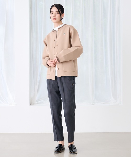 Arnold Palmer（アーノルドパーマー）の「アクセントライン ニットカーデ（カーディガン/ボレロ・レディース・ワイン/グレー/ベージュ・M/L/S）」の8枚目の写真