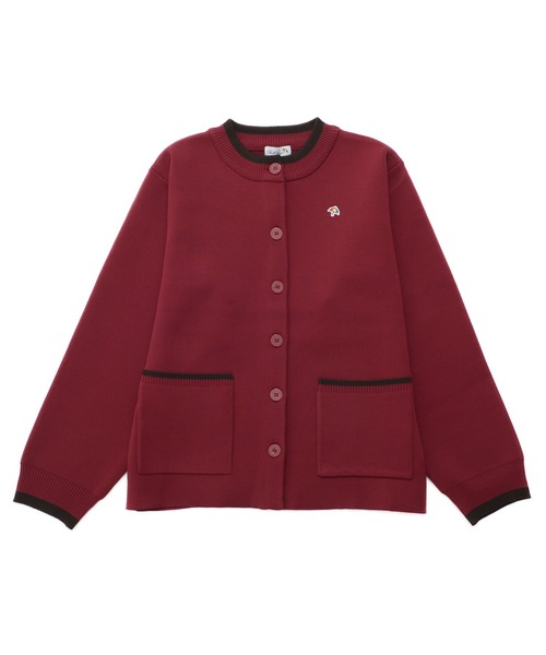 Arnold Palmer（アーノルドパーマー）の「アクセントライン ニットカーデ（カーディガン/ボレロ・レディース・ワイン/グレー/ベージュ・M/L/S）」の10枚目の写真