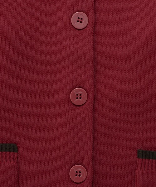 Arnold Palmer（アーノルドパーマー）の「アクセントライン ニットカーデ（カーディガン/ボレロ・レディース・ワイン/グレー/ベージュ・M/L/S）」の16枚目の写真