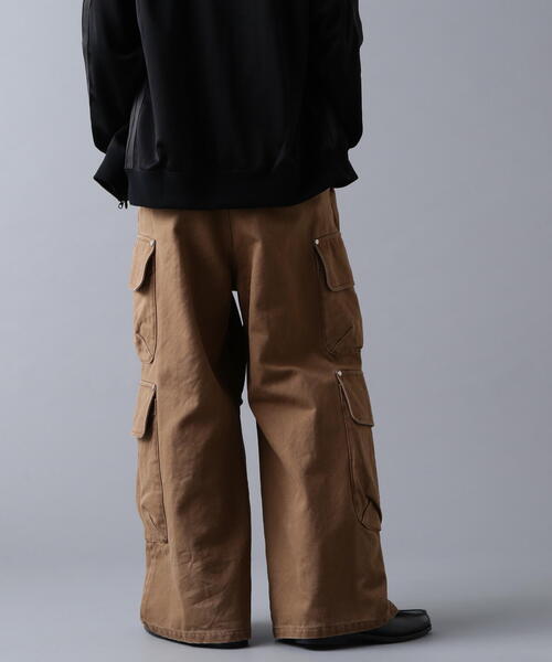 DANKE SCHON(ダンケシェーン)の「DankeSchon/ダンケシェーン/DUCK FLARE BAGGY CARGO PANTS(カーゴパンツ・レディース・ベージュ/ブラック・S/L/M)」の7枚目の写真