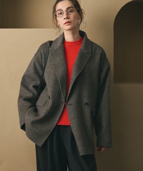 ［新品］BEAUTY&YOUTH リバー テーラードミドルコート　M グレー BEAUTY&YOUTH UNITED ARROWS リバー テーラード ミドルコート