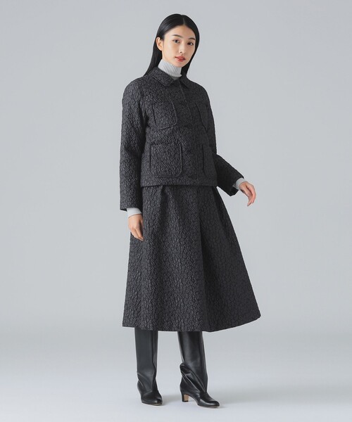 EFFE BEAMS（エッフェビームス）の「フクレ ジャカード ジャケット（その他アウター・レディース・ブラック系その他4・36/38）」の4枚目の写真