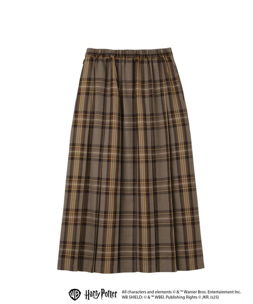 EASTBOY（イーストボーイ）の「ロング スカート チェック×無地 HarryPotter ハリーポッター HOGWARTS ホグワーツ（スカート・レディース・ブラウン系/ダークグリーン系/ブルー系/エンジ・11号/9号）」の5枚目の写真