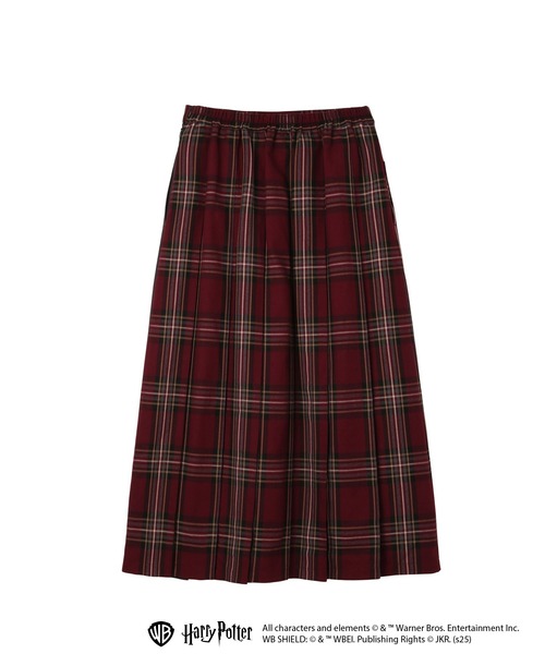 EASTBOY（イーストボーイ）の「ロング スカート チェック×無地 HarryPotter ハリーポッター HOGWARTS ホグワーツ（スカート・レディース・ブラウン系/ダークグリーン系/ブルー系/エンジ・11号/9号）」の13枚目の写真