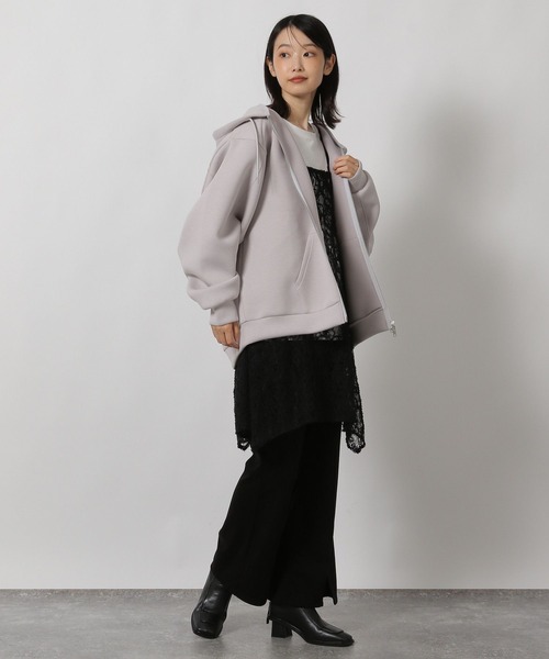 LAKOLE（ラコレ）の「2WAY起毛レースキャミワンピース2 / 611288（ワンピース・レディース・アイボリー/ブラック・FREE）」の13枚目の写真