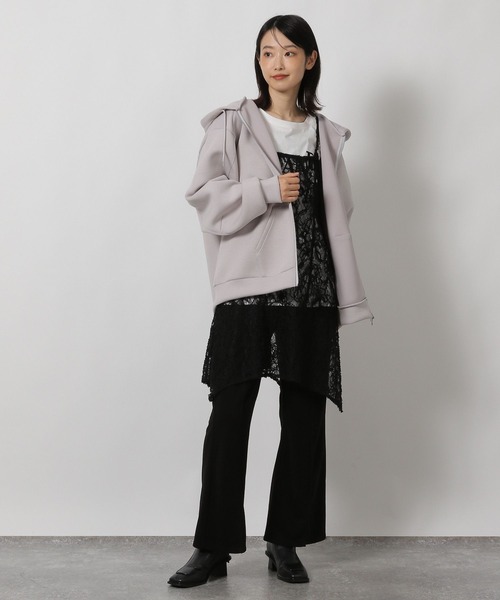 LAKOLE（ラコレ）の「2WAY起毛レースキャミワンピース2 / 611288（ワンピース・レディース・アイボリー/ブラック・FREE）」の14枚目の写真