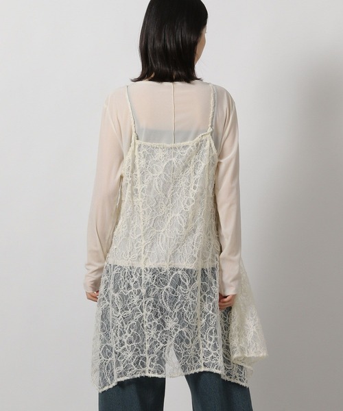 LAKOLE（ラコレ）の「2WAY起毛レースキャミワンピース2 / 611288（ワンピース・レディース・アイボリー/ブラック・FREE）」の19枚目の写真