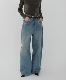 VION（ヴィオン）の「Wide Straight Denim Pants / ワイドストレートデニムパンツ（デニムパンツ）」