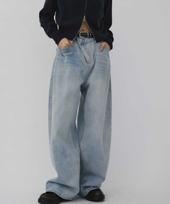 追加2》【HAIKURE/ハイクル】BETHANY BRIGHT BLUE asian fit：デニム