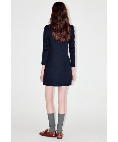 ポロカラー 長袖ミニワンピース FD25L001【Fano Studios】【2025AW