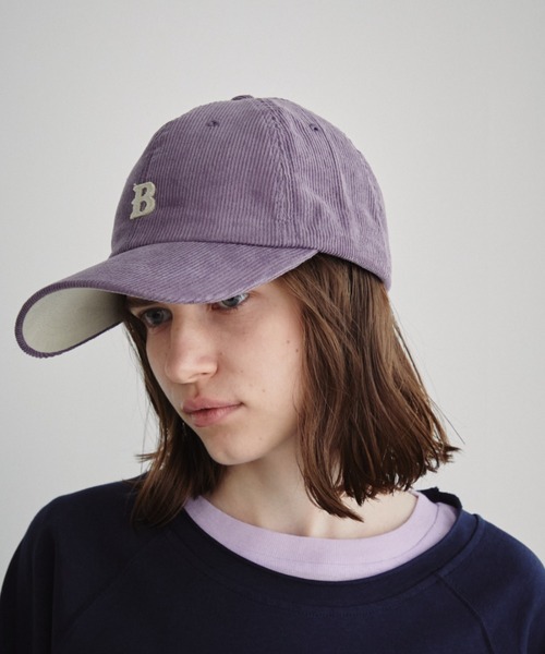 Auntie Rosa Holiday(アンティローザホリデー)の「コーデュロイロゴCAP(キャップ・レディース・ボルドー/チャコールグレー/パープル・FREE)」の1枚目の写真