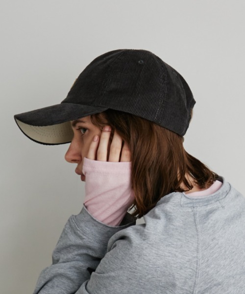 Auntie Rosa Holiday(アンティローザホリデー)の「コーデュロイロゴCAP(キャップ・レディース・ボルドー/チャコールグレー/パープル・FREE)」の5枚目の写真