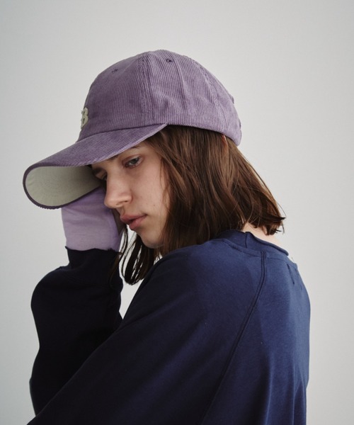 Auntie Rosa Holiday(アンティローザホリデー)の「コーデュロイロゴCAP(キャップ・レディース・ボルドー/チャコールグレー/パープル・FREE)」の9枚目の写真