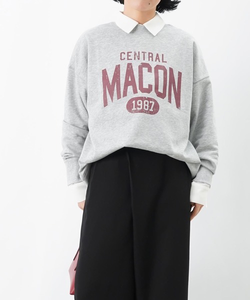 LUCA/LADY LUCK LUCA（ルカ/レディラックルカ）の「LC/LLL カレッジロゴ裏毛プルオーバー（スウェット・レディース・グレー/ベージュ/ネイビー・FREE）」の2枚目の写真