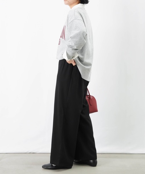 LUCA/LADY LUCK LUCA（ルカ/レディラックルカ）の「LC/LLL カレッジロゴ裏毛プルオーバー（スウェット・レディース・グレー/ベージュ/ネイビー・FREE）」の6枚目の写真