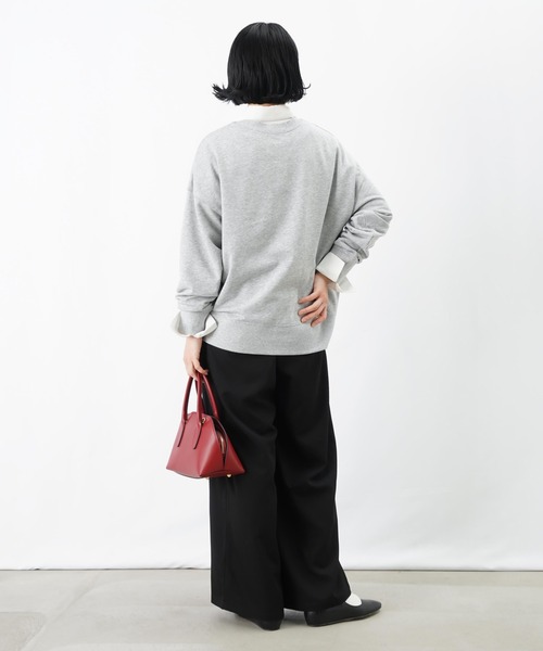 LUCA/LADY LUCK LUCA（ルカ/レディラックルカ）の「LC/LLL カレッジロゴ裏毛プルオーバー（スウェット・レディース・グレー/ベージュ/ネイビー・FREE）」の7枚目の写真