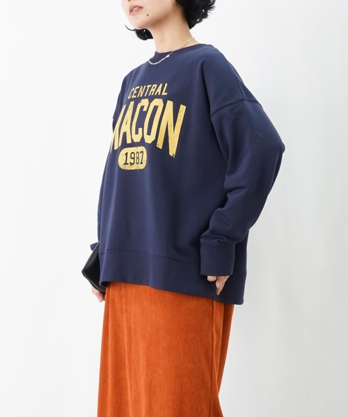 LUCA/LADY LUCK LUCA（ルカ/レディラックルカ）の「LC/LLL カレッジロゴ裏毛プルオーバー（スウェット・レディース・グレー/ベージュ/ネイビー・FREE）」の17枚目の写真