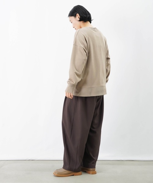 LUCA/LADY LUCK LUCA（ルカ/レディラックルカ）の「LC/LLL カレッジロゴ裏毛プルオーバー（スウェット・レディース・グレー/ベージュ/ネイビー・FREE）」の12枚目の写真