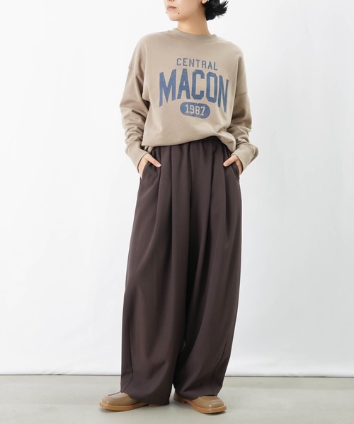 LUCA/LADY LUCK LUCA（ルカ/レディラックルカ）の「LC/LLL カレッジロゴ裏毛プルオーバー（スウェット・レディース・グレー/ベージュ/ネイビー・FREE）」の14枚目の写真