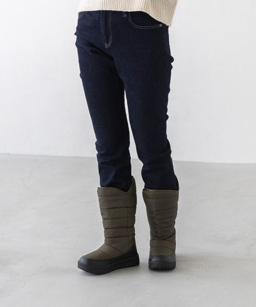 moz(モズ)の「moz モズ 防水・防寒ロングブーツ(ブーツ・レディース・アイボリー/ブラック/カーキ・25.0cm/23.5cm/24.0cm/24.5cm/23.0cm)」の22枚目の写真