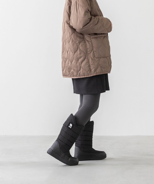 moz(モズ)の「moz モズ 防水・防寒ロングブーツ(ブーツ・レディース・アイボリー/ブラック/カーキ・25.0cm/23.5cm/24.0cm/24.5cm/23.0cm)」の15枚目の写真