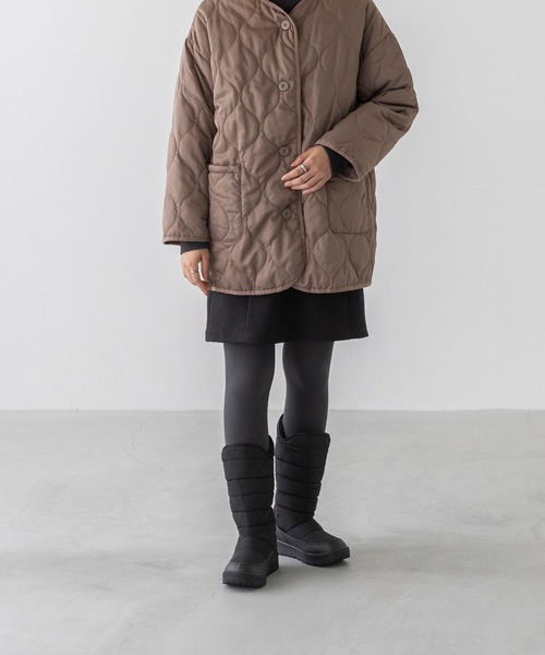 moz(モズ)の「moz モズ 防水・防寒ロングブーツ(ブーツ・レディース・アイボリー/ブラック/カーキ・25.0cm/23.5cm/24.0cm/24.5cm/23.0cm)」の16枚目の写真