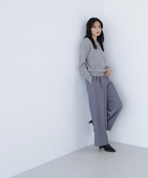 NATURAL BEAUTY BASIC(ナチュラルビューティーベーシック)の「◇アルパカ混クルーネックニット(ニット/セーター・レディース・ブルー/グレー/ベージュ・FREE)」の5枚目の写真