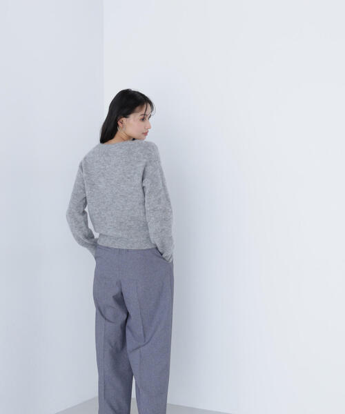 NATURAL BEAUTY BASIC(ナチュラルビューティーベーシック)の「◇アルパカ混クルーネックニット(ニット/セーター・レディース・ブルー/グレー/ベージュ・FREE)」の7枚目の写真