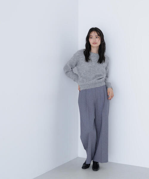 NATURAL BEAUTY BASIC(ナチュラルビューティーベーシック)の「◇アルパカ混クルーネックニット(ニット/セーター・レディース・ブルー/グレー/ベージュ・FREE)」の8枚目の写真