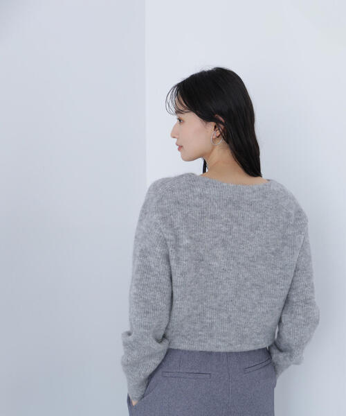 NATURAL BEAUTY BASIC(ナチュラルビューティーベーシック)の「◇アルパカ混クルーネックニット(ニット/セーター・レディース・ブルー/グレー/ベージュ・FREE)」の9枚目の写真