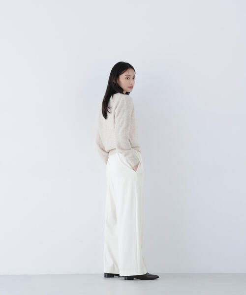 NATURAL BEAUTY BASIC(ナチュラルビューティーベーシック)の「◇アルパカ混クルーネックニット(ニット/セーター・レディース・ブルー/グレー/ベージュ・FREE)」の21枚目の写真