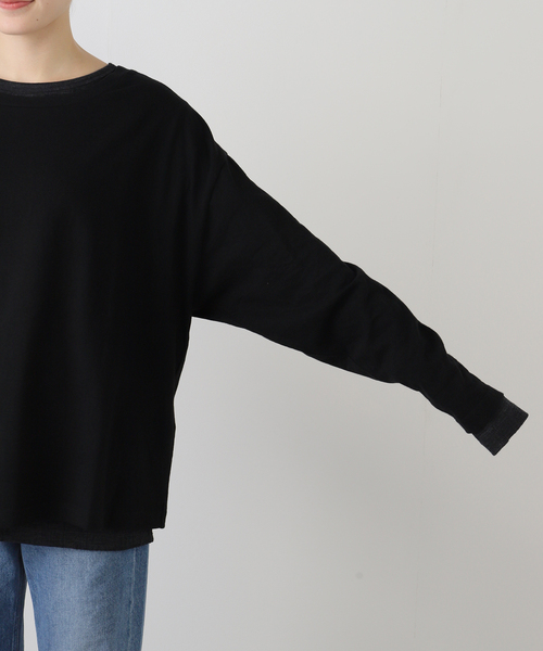 セール】【INSCRIRE /アンスクリア】Plating Rib Layered Tee