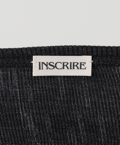 セール】【INSCRIRE /アンスクリア】Plating Rib Layered Tee