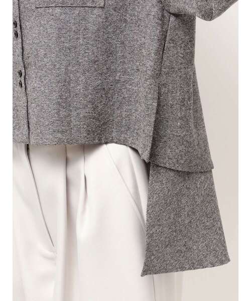 ELENDEEK（エレンディーク）の「バックレイヤードシャツ（シャツ/ブラウス・レディース・チャコールグレー/グレー・FREE）」の17枚目の写真